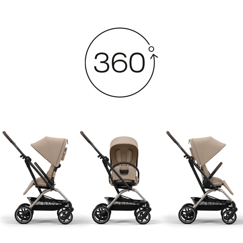 Cybex Eezy S Twist vändbar sulky Fog Grey 