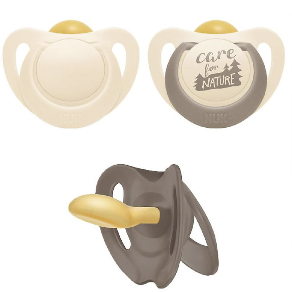 NUK for Nature napp latex 6-18m Creme
