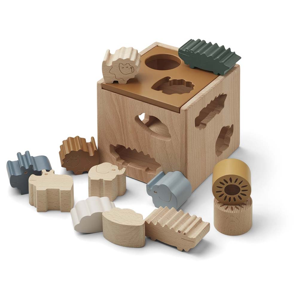 Liewood Gary puzzle cube Safari/golden caramel multi mix