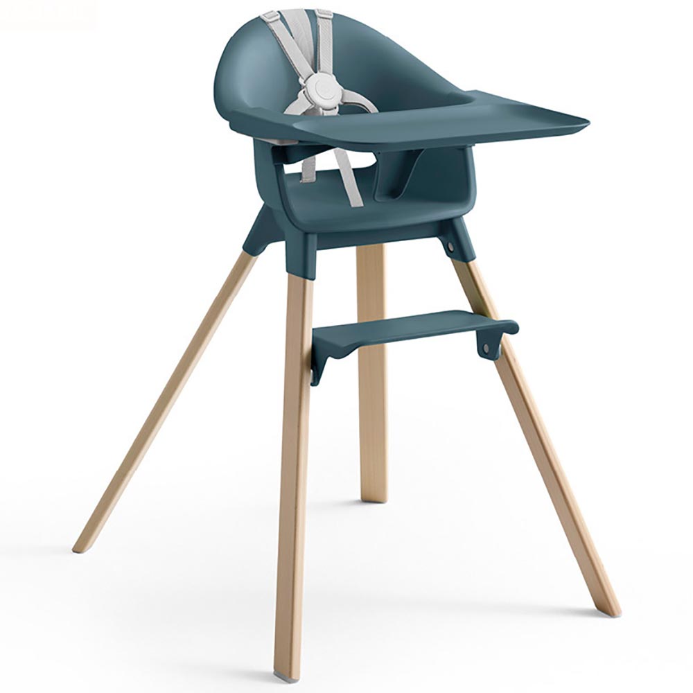 Stokke Clikk barnmatstol Fjord Blue