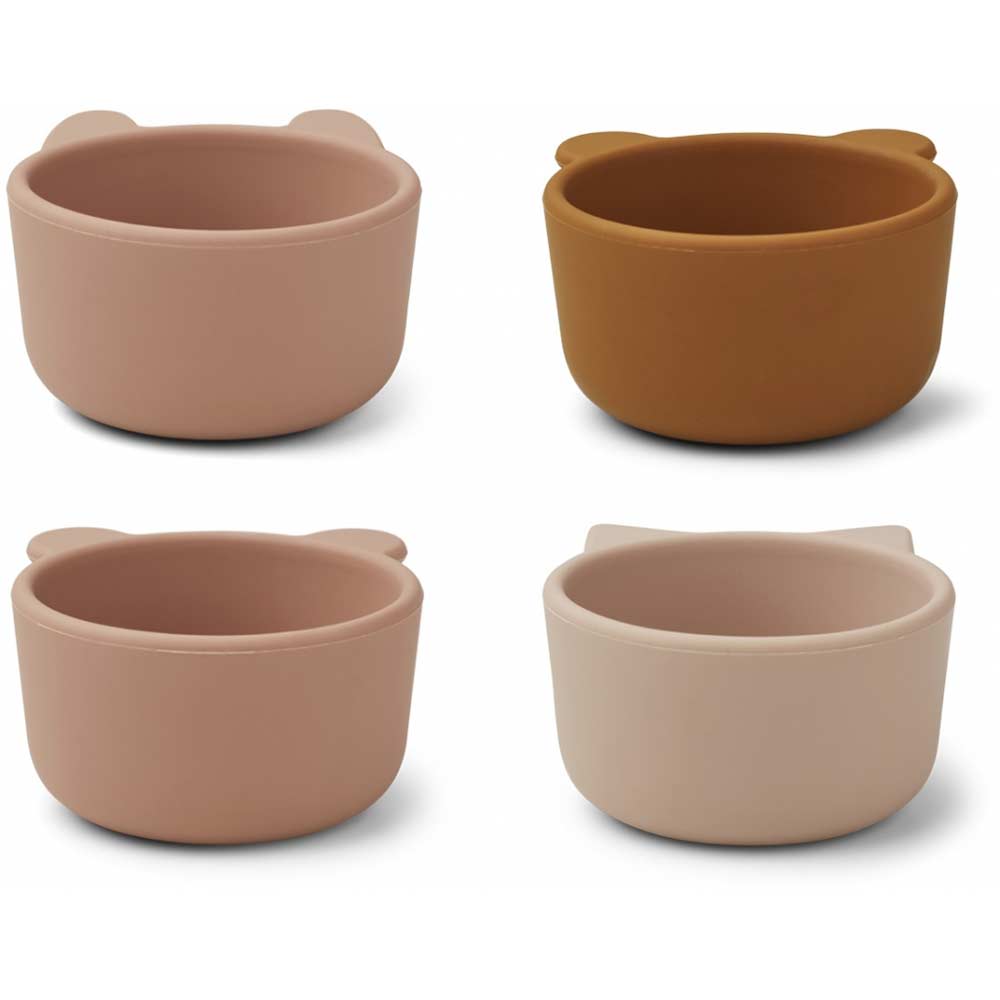 Liewood Malene silikonskålar 4-p Rose multi mix