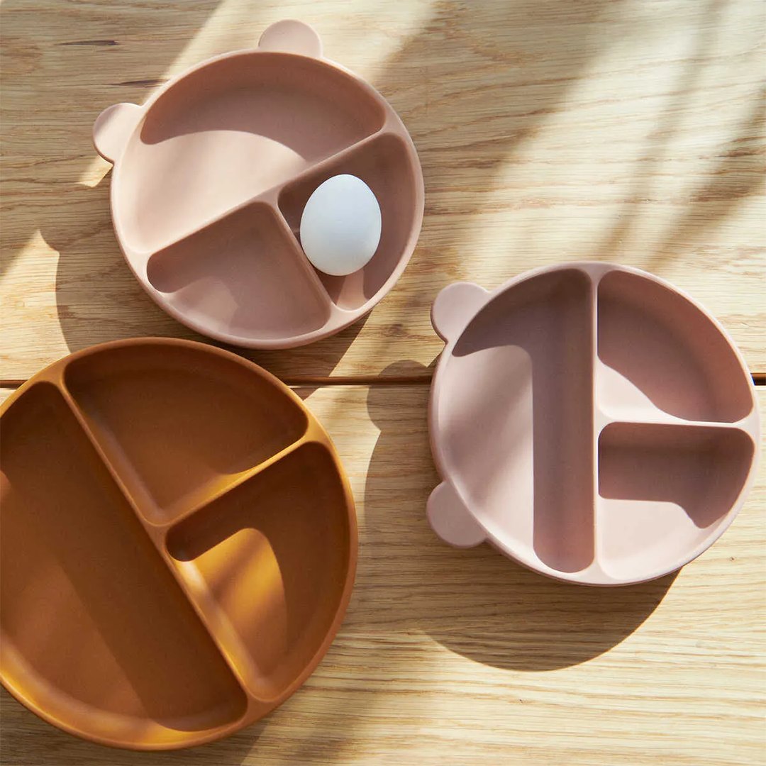 Liewood Connie skål med fack 2-pack Rose mix
