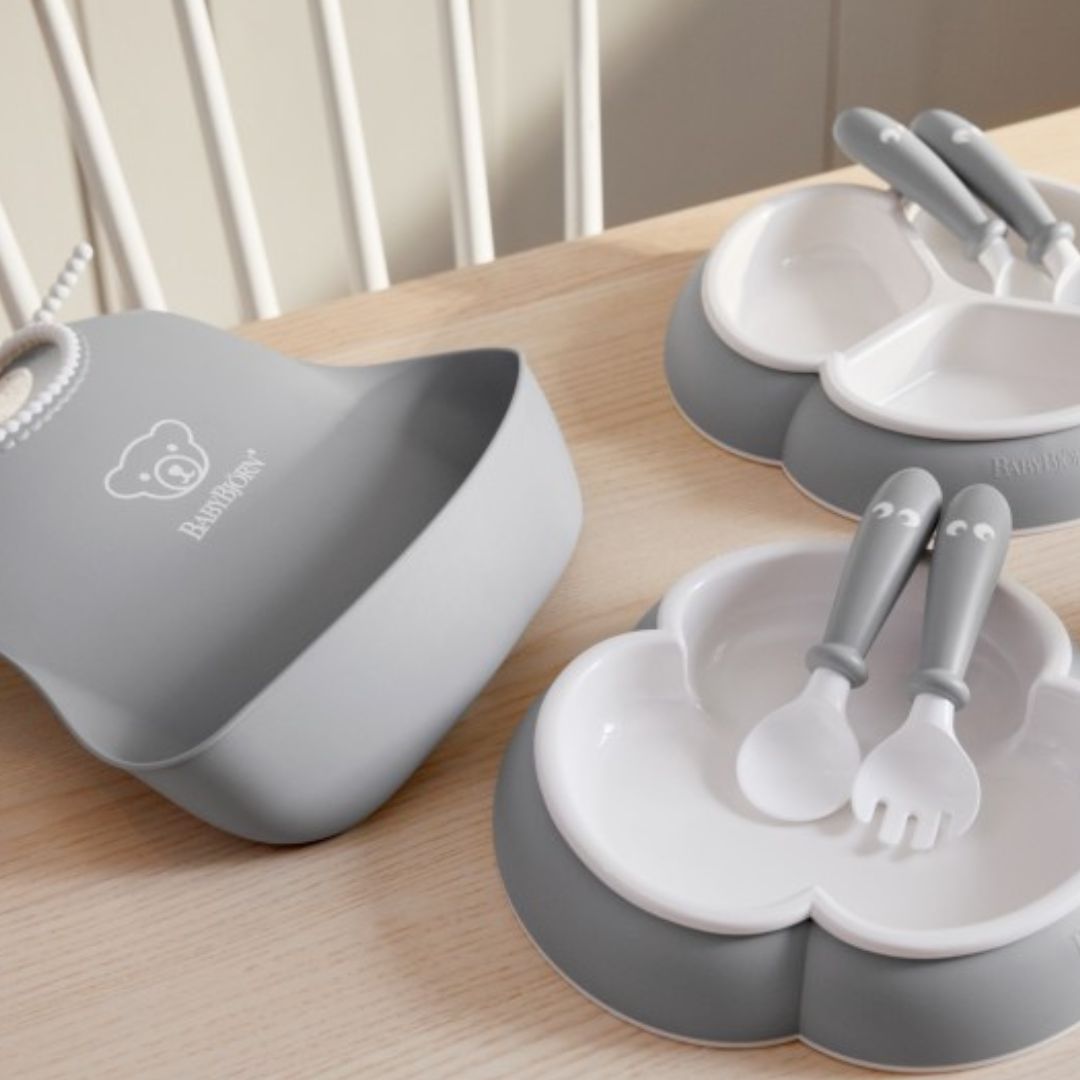 BabyBjörn Barnservis, 8 delar Powder Grey